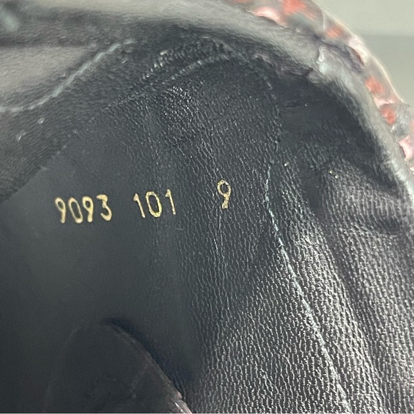 FREDA SALVADOR High Top Sneakers Sneak Burgundy Anaconda Print Women’s Size 9 M - Picture 11 of 16